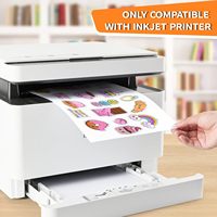 Papier autocollant transparent en vinyle PET A4 A3, papier photo jet d'encre transparent personnalisé, imperméable, pour albums photo