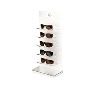Support moderne en acrylique transparent personnalisé AURORA pour le rangement des lunettes et des lunettes de soleil, lavable et facile à assembler