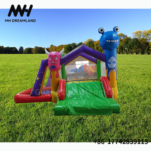 Toboggan aquatique gonflable Monster Splash Pool <span class=keywords><strong>Alien</strong></span> Cartoon Jumper Bouncy Ball Pit Outdoor pour enfants et adultes - Product Image 5