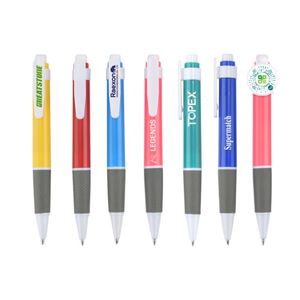 Stylos à bille en plastique bon marché avec code QR, type pression, logo personnalisé, stylos promotionnels sportifs avec recharges d'encre bleue pour cadeaux - Product Image 1
