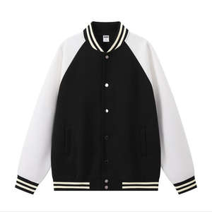 خريف وشتاء نمط أمريكي-جي جاكيت بيسبول للرجال كاجوال فضفاض بألوان جديدة جاكيت مكعبات ألوان للبيع بالجملة - Product Image 6