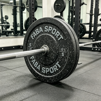 Équipement de fitness commercial de qualité supérieure, plaque de musculation en acier et caoutchouc durable pour l'entraînement de force et la musculation