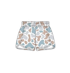 Shorts de sport décontractés pour petites filles et enfants, en Spandex/Polyester 220g, séchage rapide, camouflage de chasse personnalisé, collection Maman et Moi - Product Image 3