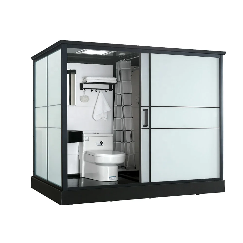 Portable prefab bathroom unit pod luxury all in one shower room