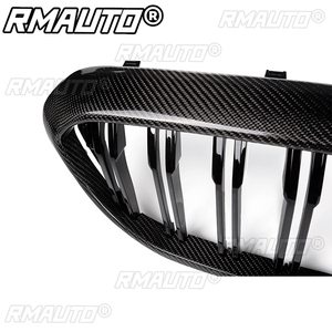 Grille de remplacement de calandre avant en fibre de carbone véritable pour BMW Série 5 G30 G31 Berline F90 M5 2017-2019 Pré-LCI - Product Image 5
