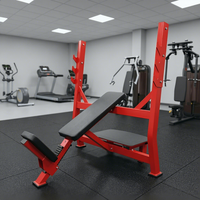 Presse pectorale inclinée à charge libre pour musculation, entraînement des bras en salle de sport
