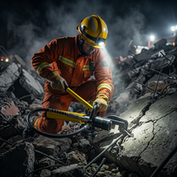 Cisaille hydraulique portative GYJD-14/28 pour barres d'armature 63MPa, cisaille manuelle pour tuyaux en acier pour la lutte contre les incendies, les secours et la démolition