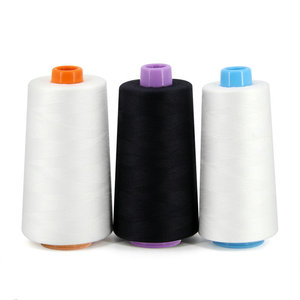 Suministro de fábrica 40s/2 30s/2 Jeans hilo de coser 100% núcleo de poliéster hilado patrón teñido colores personalizados para costura de ropa - Product Image 2