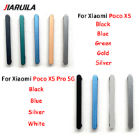 Interruptor de botón de volumen de alimentación de teléfono móvil para Xiaomi Poco X4 Pro 5G X5 X6 Pro botón lateral Reparación de piezas de repuesto de teléfono