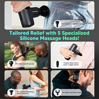 Accessoires de tête de pistolet de massage Fascia en silicone Vente en gros Application corporelle Têtes de massage de rechange en silicone