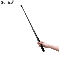 SORRISO Aluminium Flexibele Verlengstok Draagbare Selfie Stick Handheld Stok Draagbaar voor Actiecamera Smartphone Stabilisator