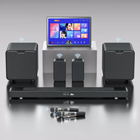 Système de cinéma maison sans fil A9pro avec son surround virtuel 3D, caisson de basses sans fil pour karaoké