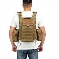 Gilet tactique multifonctionnel camouflage avec système Molle extensible, respirant, résistant à l'usure, uniforme d'entraînement extérieur