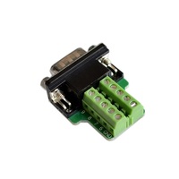 Terminales de soldadura sin transferencia COM serie DB9 conector macho RS232 con tornillo lateral trasero DIY