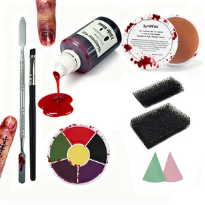Halloween Đảng Mặt Body Painting Kit 12 Màu Sắc Vibrant Trang Điểm Set Với Máu Giả Đáng Sợ Thiết Kế Khuôn Mặt Và Cơ Thể Sơn - Product Image 1