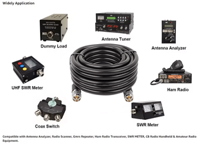 CB Coaxial Cable PL259 Male 50ohm for AIS VHF Marine Antenna CB Radio/Analyzer/<b>Dummy</b> Load/SWR Meter - Product Image 2