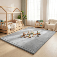 Tapis d'éveil pour bébé en coton épais de haute qualité, non toxique, doux, soutien optimal, résistant aux taches, antidérapant, pour jeux d'intérieur des enfants
