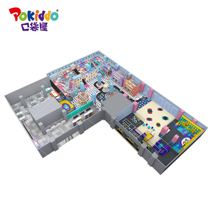 Pokiddo Parque Infantil Comercial Personalizado de 1700 m², Equipo de Plástico para Interiores, Parque de Trampolines para Centros Comerciales - Product Image 4