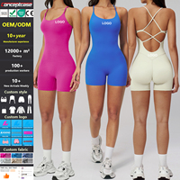 Fabricant de vêtements de sport sur mesure, combinaison de yoga pour femmes, fabrication en usine, combinaison de sport dos nu, vêtements de fitness