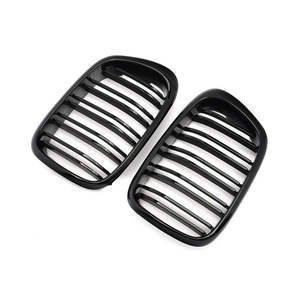 Rejilla delantera para parachoques BMW E39, plástico ABS, malla negra, para la serie 5 de 1999-2003, actualización de estilo. - Product Image 3