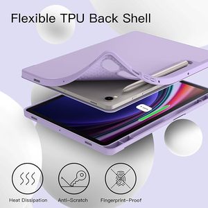 Per Samsung <span class=keywords><strong>Galaxy</strong></span> <span class=keywords><strong>Tab</strong></span> S9 <span class=keywords><strong>11</strong></span> pollici con supporto per penna S flessibile TPU Cover posteriore <span class=keywords><strong>Tab</strong></span> A9 Plus S9 FE 1 supporto magnetico per tavoletta - Product Image 5