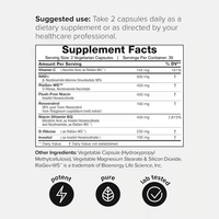 Complément Alimentaire OEM Marque Blanche NAD+ Niacine Resvératrol en Capsules pour Adultes, Durée de Conservation de 2 Ans, Soutien Énergétique et Immunitaire