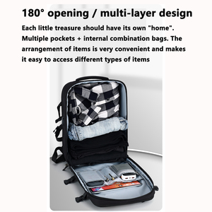 กระเป๋าเป้สะพายหลังแบบดัฟเฟิลสำหรับเดินทางธุรกิจ ปี 2026 กันน้ำ ขนาดใหญ่ จุของได้เยอะ ช่องเสียบ <span class=keywords><strong>USB</strong></span> สำหรับชาร์จแบตเตอรี่ - Product Image 6