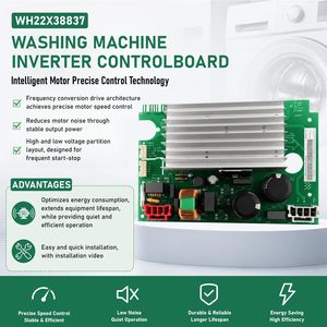 Tarjeta de Control Inverter WH22X38837 para Lavadoras de Carga Frontal GE, Compatible con WH22X35837 WH22X32957 WH22X34657 - Product Image 2