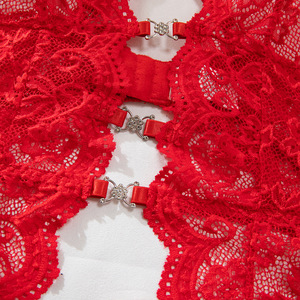 Lencería Sexy de Encaje Rojo N3864 para Mujer - Product Image 6
