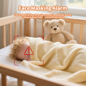 5MP 베이비 모니터 5.5인치 디지털 디스플레이 1080p 해상도 양방향 오디오 야간 투시 듀얼 뷰 OEM ODM 카메라가 장착된 베이비폰 - Product Image 3