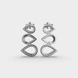 Premium 925 <b>Sterling</b> <b>Silver</b> Round Brilliant Moissanite <b>Stud</b> Earrings Luxury Fashion Accessories for Women - Product Image 1