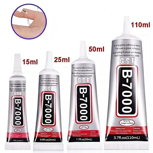 B-7000 <span class=keywords><strong>colle</strong></span> transparente pour strass artisanat bijoux perle adhésif B7000 semi-fluide haute viscosité colles pour vêtements chaussures tissu - Product Image 1
