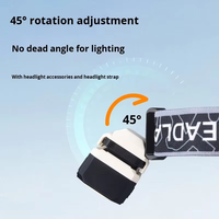 Lampe LED multifonctionnelle EDC avec affichage électronique, rétroéclairage sept couleurs, aimant puissant, lampe torche détachable à clipser sur casquette