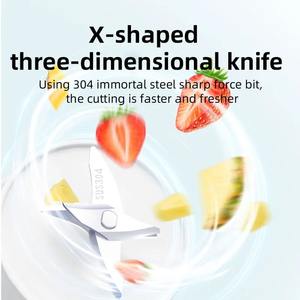 Licuadora Portátil Multifuncional, Exprimidor Eléctrico, Mezclador de Frutas para el Hogar, Licuadora Recargable por USB, Vaso para Jugos, Botella con 6 Cuchillas - Product Image 5