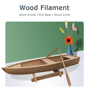 Filament d'imprimante 3D Opy 1 kg 1,75 mm PLA Wood, couleurs claires et foncées, plastique bois avec <span class=keywords><strong>poudre</strong></span> de bois véritable à l'intérieur - Product Image 4