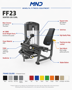 Machine à flexions de jambes assise MND-FF23 de haute qualité et de qualité commerciale, <span class=keywords><strong>prix</strong></span> d'usine, équipement de gym - Product Image 5