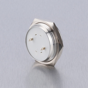 Ultra dünner Metall-Druckknopf 2-polige Mutter Flacher runder Kopf &lt;span class=keywords&gt;&lt;strong&gt;30mm&lt;/strong&gt;&lt;/span&gt; kurzer Typ Ein-Aus 1NO Momentan nicht beleuchteter Druckknopf schalter - Product Image 3