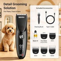 Tondeuse électrique sans fil LILIPRO EagleC pour chiens, tondeuse rechargeable pour animaux de compagnie, machine à tondre silencieuse, kit de toilettage pour chats