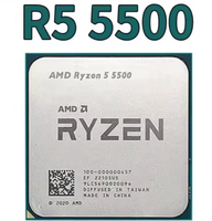 Nouveau processeur AMD Ryzen 5 5500 avec refroidisseur R5 5500 3,6 GHz 6 cœurs 12 threads CPU 7 nm 65 W L3=16 Mo 100-000000457 Socket AM4