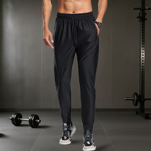 Pantalones deportivos transpirables para hombre, para deportes al aire libre, correr y entrenamiento de baloncesto, pantalones de chándal de ajuste regular de alta elasticidad - Product Image 1