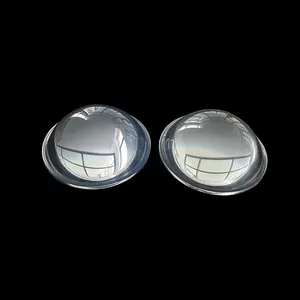 Manufacturer Customized Shaped 30 45 60 90 120 Degree Cob Optical Led Glass Headlight Lens Replacement Glass Lens
