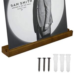 Wooden <b>Vinyl</b> Record Display Rack 32x1.8x4.5cm <b>Wall</b> Mount Minimalist Design For Album Storage And Decor - Product Image 3