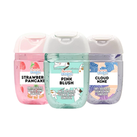 Désinfectant pour les mains liquide parfumé antibactérien en format poche, marque privée personnalisée, avec glycérine, 30 ml