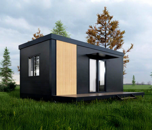 Modulaire prefab woningen Polen platte-pakket containerhuis houten geprefabriceerde prefab modulaire containerhuis naar Europa - Product Image 1