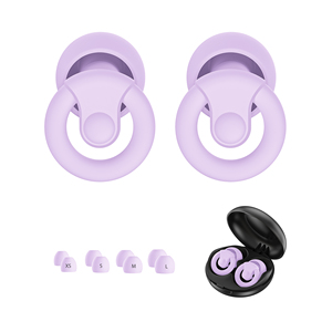 Tapones de silicona para los oídos de 4 tamaños, 23dB, protección auditiva para tiro, cancelación de ruido para dormir, aislamiento acústico - Product Image 3