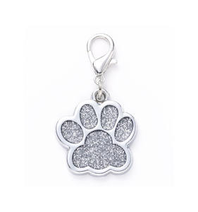 قلادة تعريف للحيوانات الأليفة على شكل مخلب لطيف مع نقش، مضادة للضياع، مع حلقة مفاتيح وقابلة للتخصيص بالاسم للكلاب والقطط - Product Image 2