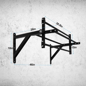 Barre de traction murale rotative Wellshow Sport pour entraînement d'escalade, barre de musculation pour tractions et pompes avec goupille de verrouillage - Product Image 2