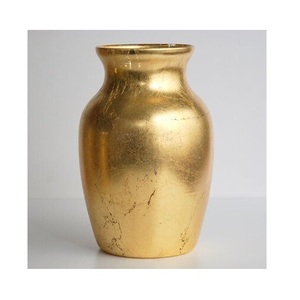 Decorative Flower <b>Vase</b> Made in Cast Aluminium With gold Finished Home Decor Metal Flower <b>Vase</b> For Home Decorative - Product Image 3