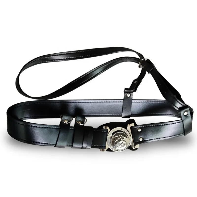 Black Adjustable Duty Belt Security Guard Belt Duty Security Guard Uniform Belt