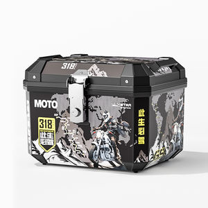 Boîte à bagages pour moto, coffre de toit pour vélo électrique, grande capacité 45L, imperméable avec doublure, en matériau ABS PP - Product Image 1